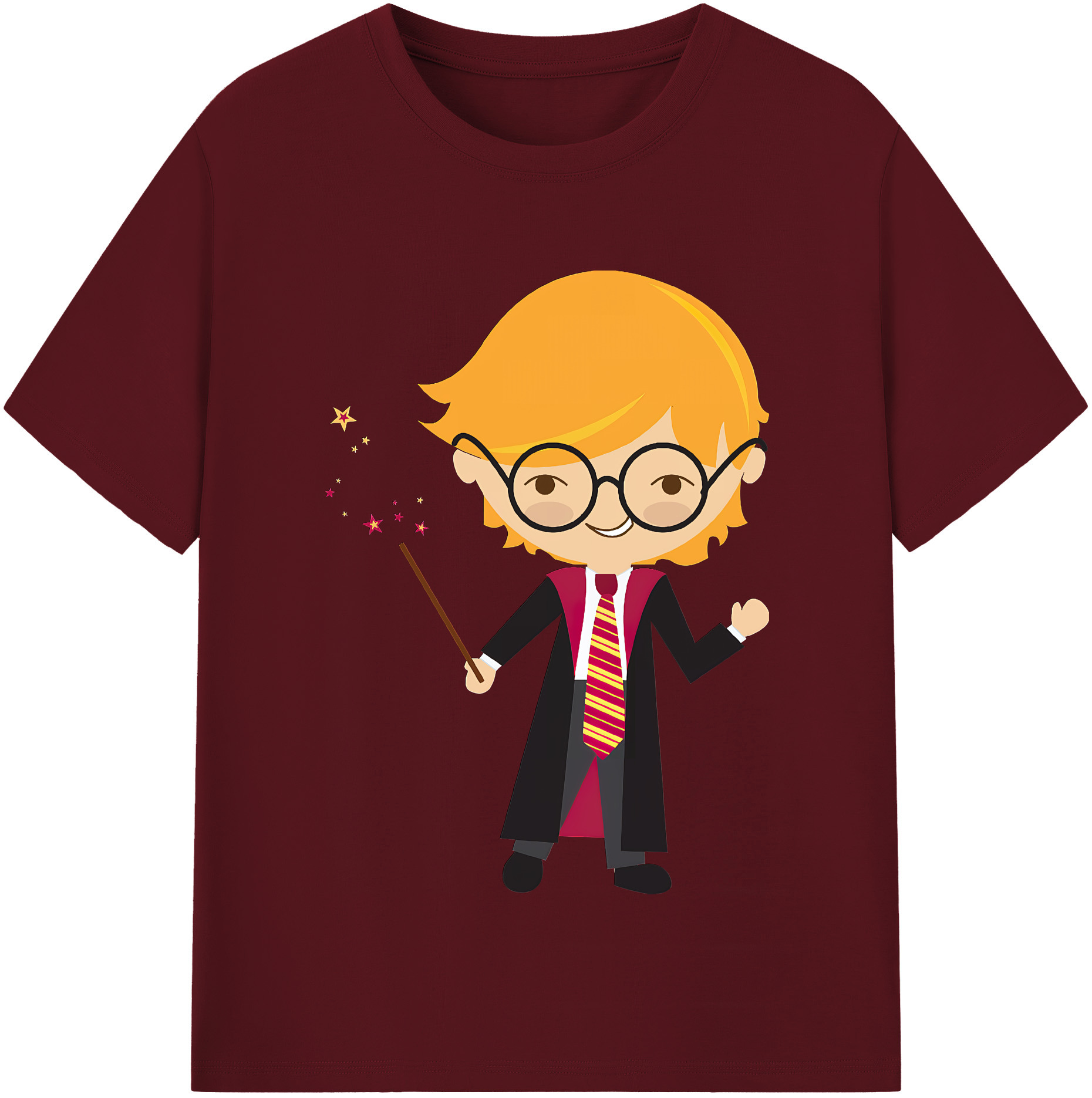 （画像用） Harry Potter ハリー・ポッターシリーズ 綿100％半袖Tシャツ（フロントプリント）